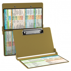 WhiteCoat Clipboard® - Tactical Brown Ovarian/Adnexal Sonography Edition